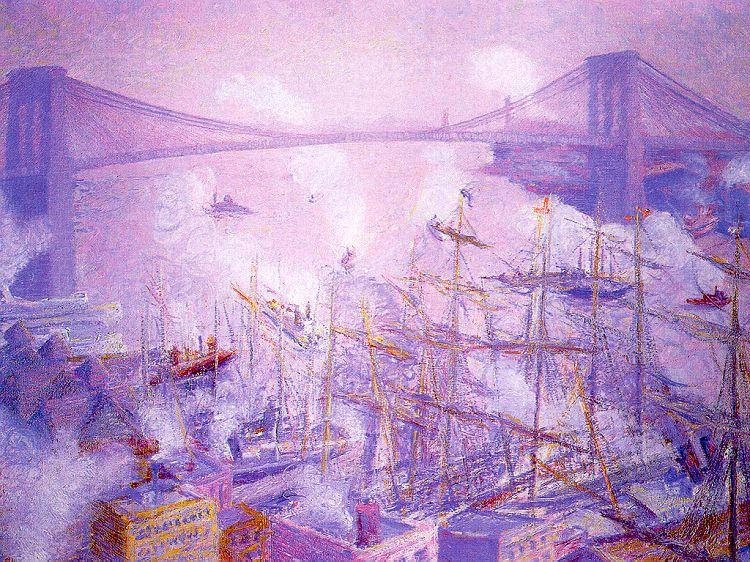 Theodore Butler Brooklyn Bridge oil painting image